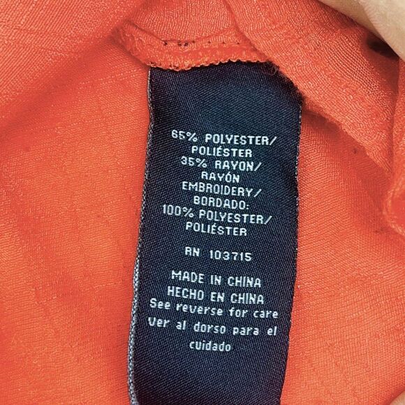 Anthropologie Zac & Rachel Burnt Orange Embroidered Women's Short Sleeve Top - Picture 5 of 10